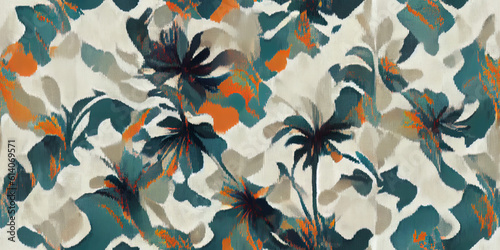 seamless pattern with flowers