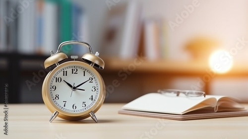 close up of calendar and alarm clock on the white table, planning for business meeting or travel planning concept biright lighting