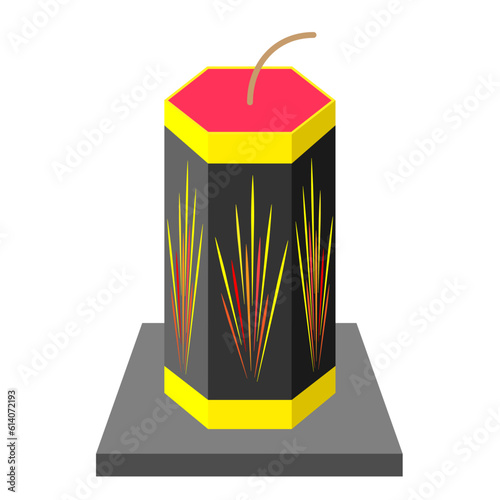 家庭用の噴出花火。おもちゃ花火。