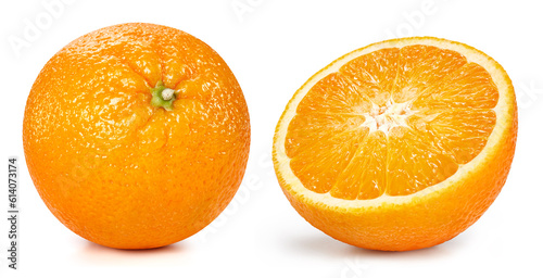 Fototapeta Naklejka Na Ścianę i Meble -  Orange fruits isolated Clipping Path