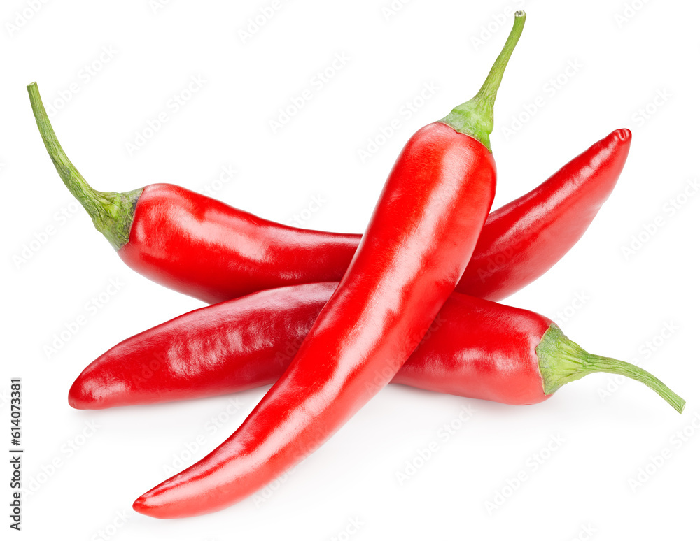 chili pepper isolated on white