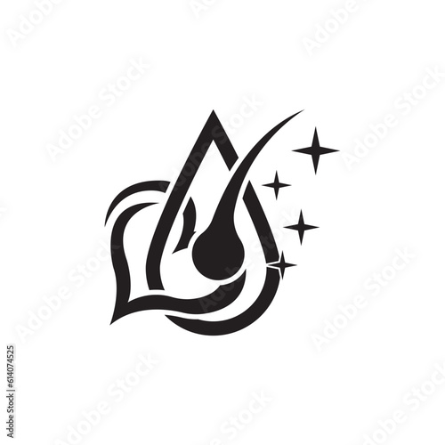 Hair care icon logo vector,illustration design template.