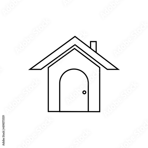 house icon, line design