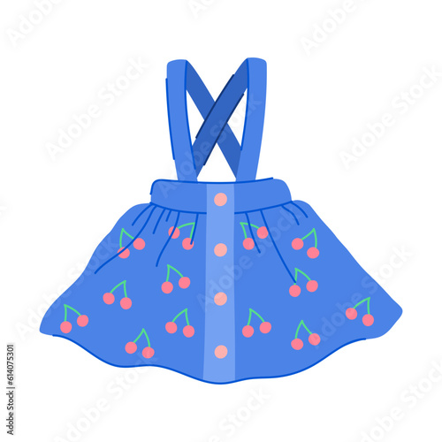 clothing skirt baby cartoon. clothes kid, garment apparel clothing skirt baby sign. isolated symbol vector illustration