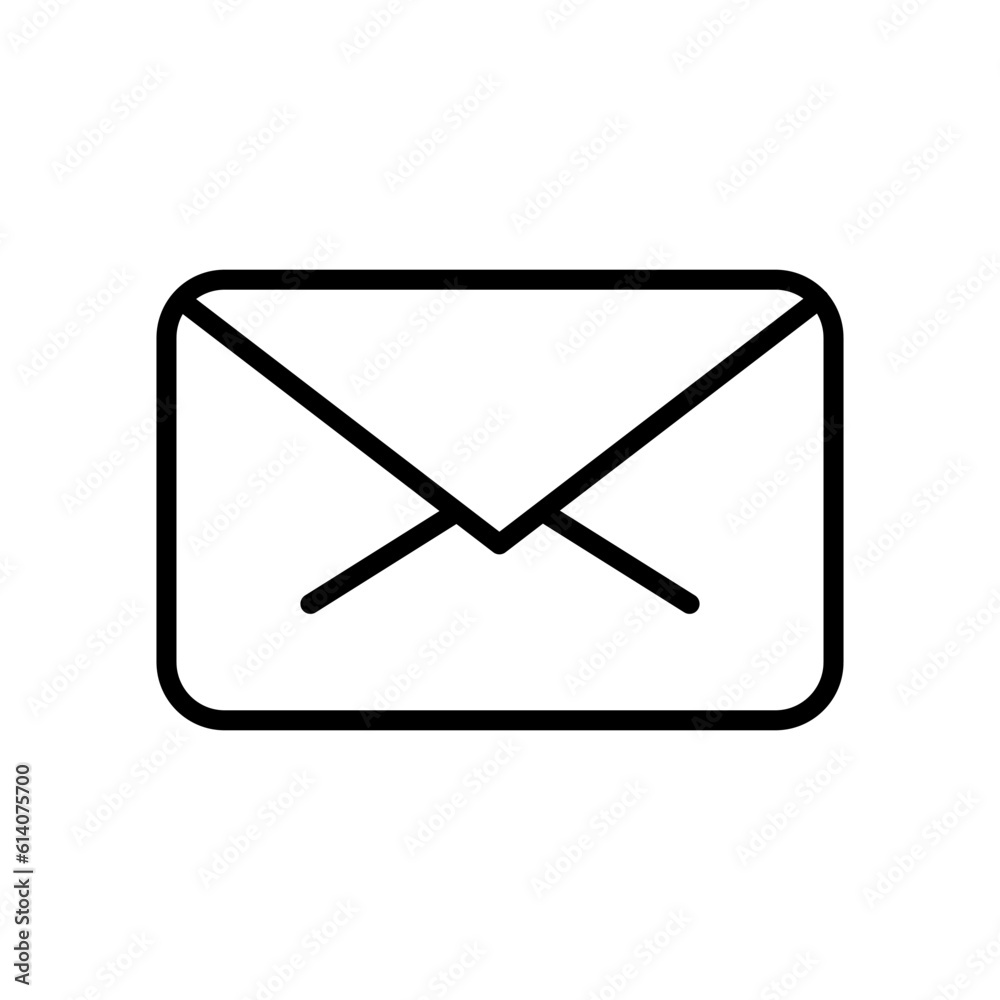Envelope and Mail Icon in Vector Illustration Envelope and Mail Icon in Vector Illustration
