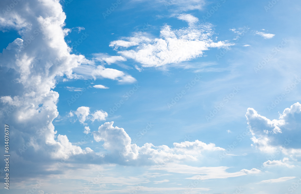 Beautiful, luxury soft blue sky with sunlight between the blue cloud perfect for the background Beautiful, luxury soft blue sky with sunlight between the blue cloud perfect for the background