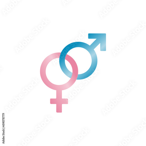 Male and female symbols. Vector illustration