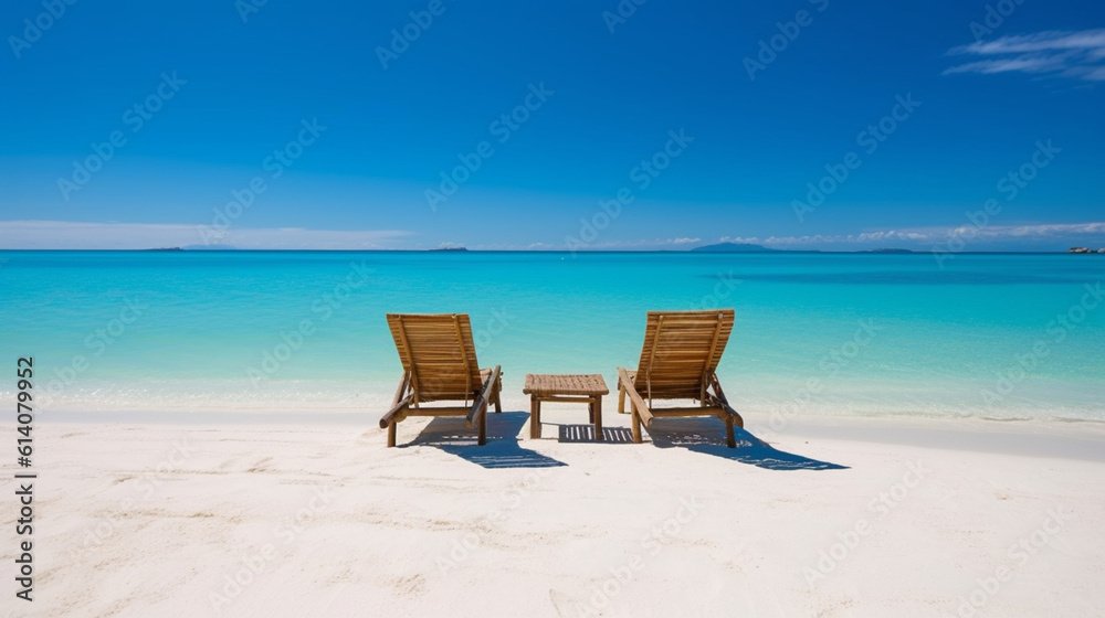 Transport yourself to a paradise beach where crystal-clear turquoise waters gently lap against powdery white sands, inviting you to dip your toes and indulge in pure relaxation. Generative AI Transport yourself to a paradise beach where crystal-clear turquoise waters gently lap against powdery white sands, inviting you to dip your toes and indulge in pure relaxation. Generative AI