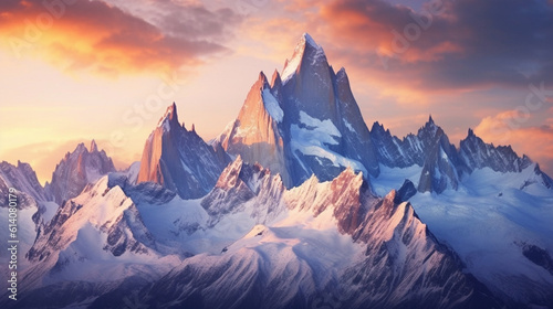 Immerse yourself in the awe-inspiring grandeur of towering mountains, where jagged peaks pierce the heavens in a display of untamed beauty. Generative AI