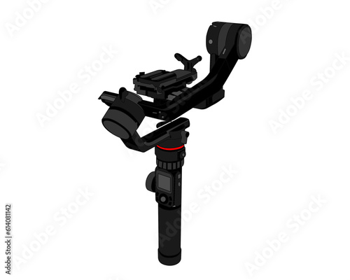 Gimbal Stabilizer Stock Illustrations  Stock Illustrations Vectors  Clipart -Gimbal is a professional 3-Axis Stabilized Handheld Modular Gimbal The handle can be easily detached to be used 