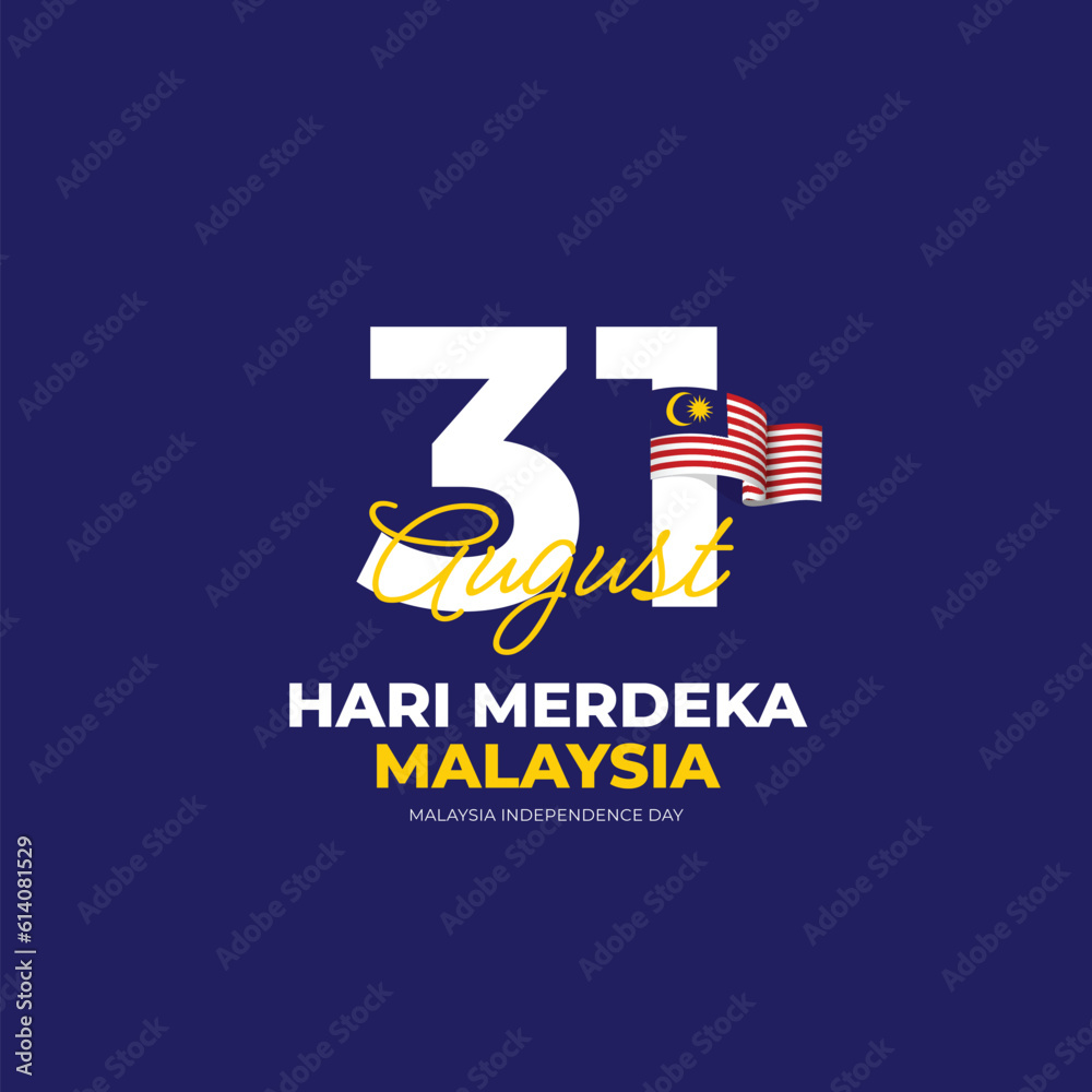 Malaysia independence day design template