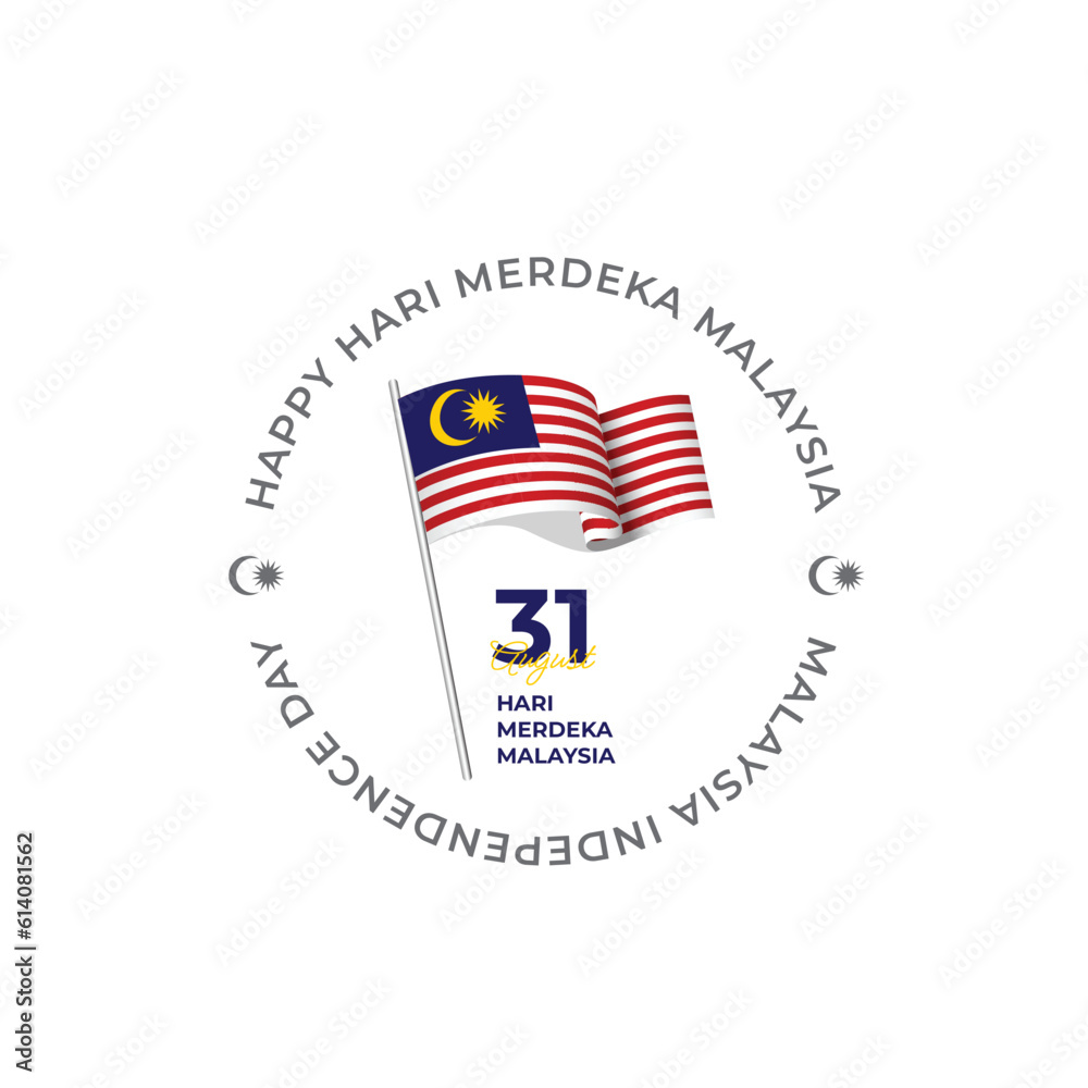 Malaysia independence day design template