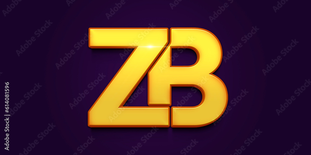 Golden Logo Design: ZB Initials in Luxurious Golden Style, ZB Letter Logo Design: Golden Typography for a Sophisticated Look Golden Logo Design: ZB Initials in Luxurious Golden Style, ZB Letter Logo Design: Golden Typography for a Sophisticated Look