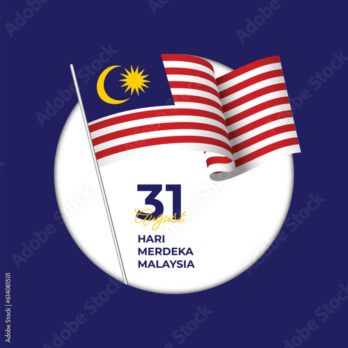 Malaysia independence day design template