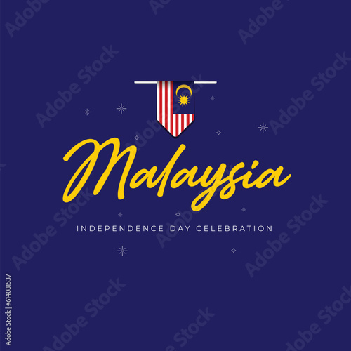 Malaysia independence day design template
