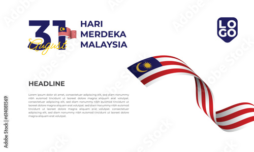 Malaysia independence day design template