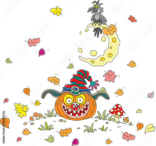 Halloween card with a funny...