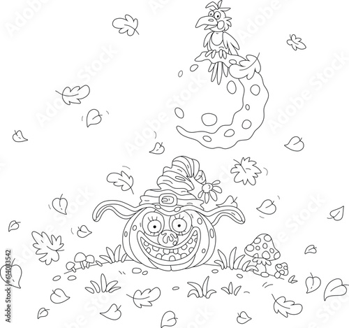 Halloween card with a funny...