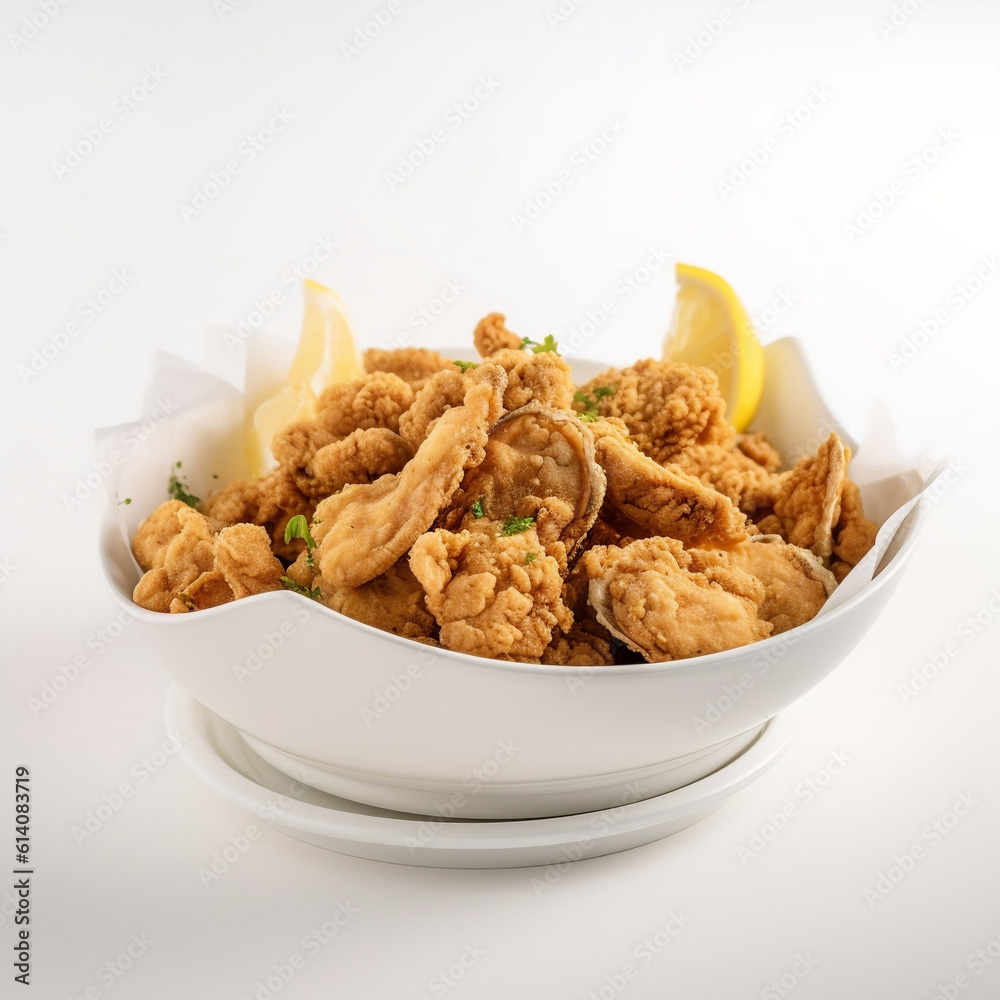 Fried Clams, illustration, Generative AI Fried Clams, illustration, Generative AI