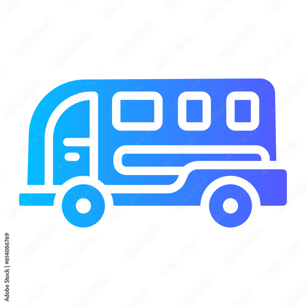 toy bus Gradient icon