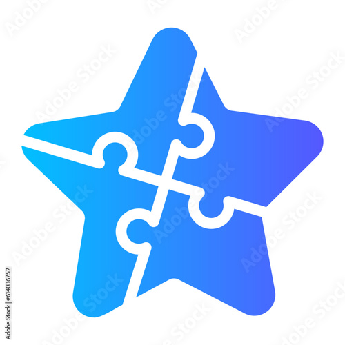 puzzles Gradient icon