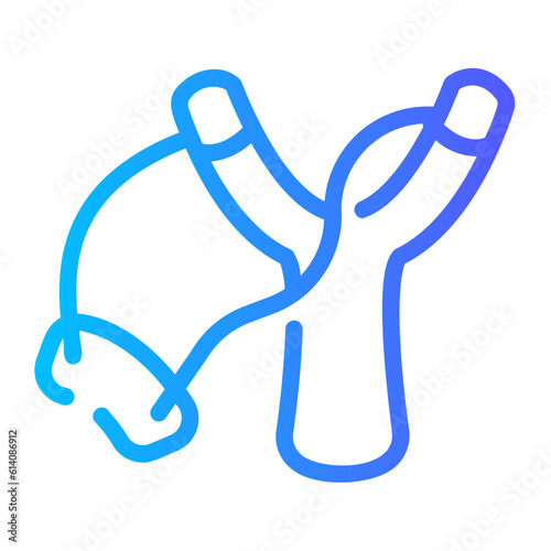 slingshot Line Gradient Icon