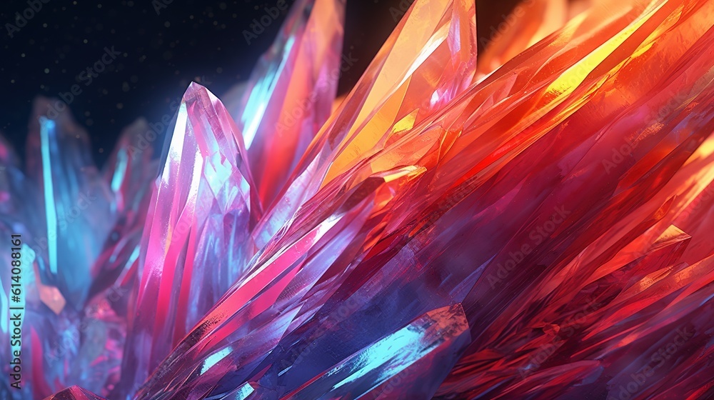 Crystals with druze. Generative AI. Illustration for for banner, poster, cover, brochure or presentation.