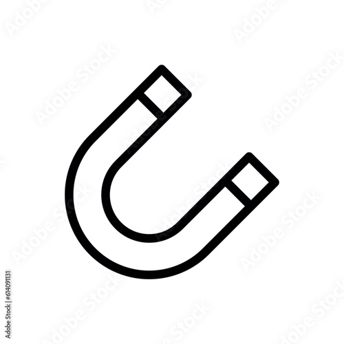 magnet sign symbol vector glyph color icon