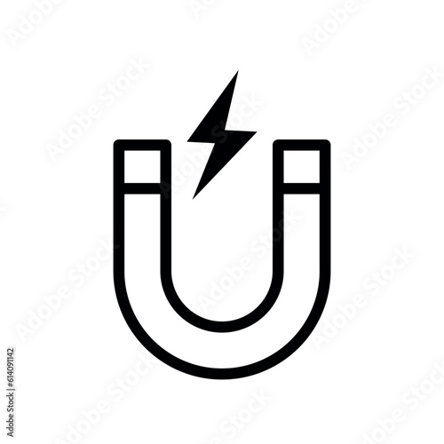 magnet sign symbol vector glyph color icon