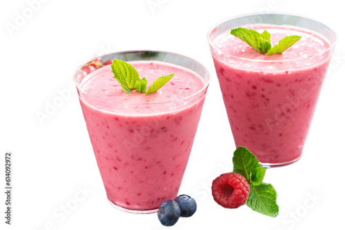 strawberry smoothie with mint