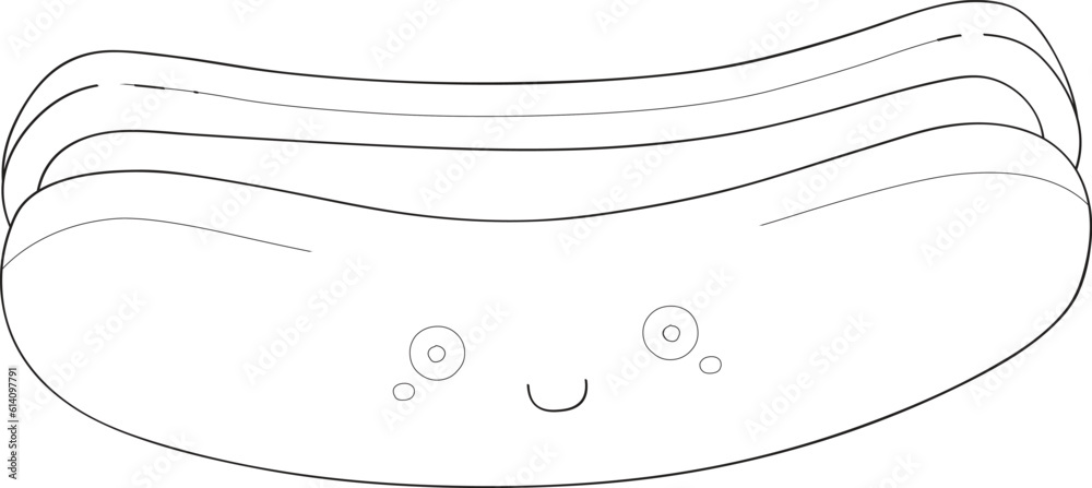 Cartoon Kawaii Food Vector Graphic Cartoon Kawaii Food Vector Graphic