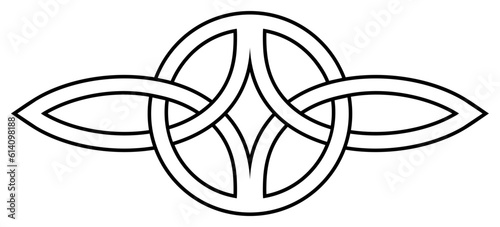 Serch Bythol als Kontur in Schwarz. Keltisches Symbol. Isolierter Hintergrund.
Keltisches Symbol das die nie endende Liebe zwischen zwei Menschen darstellt.