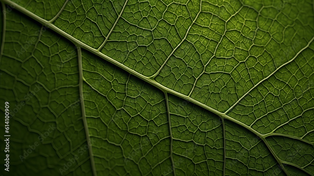 Obraz premium green leaf texture, green leaf background, leaf texture, Generative AI
