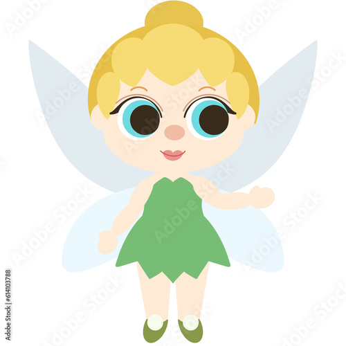 Tinkerbell Cute girl fairytale cartoon