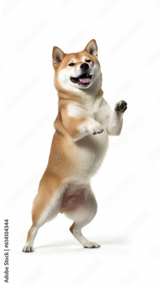 Dancing Shiba Inu on Two Legs Dancing Shiba Inu on Two Legs