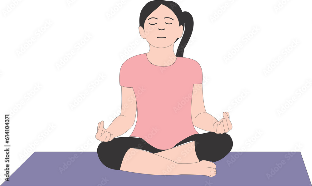 The girl play yoga 2023061420 The girl play yoga 2023061420