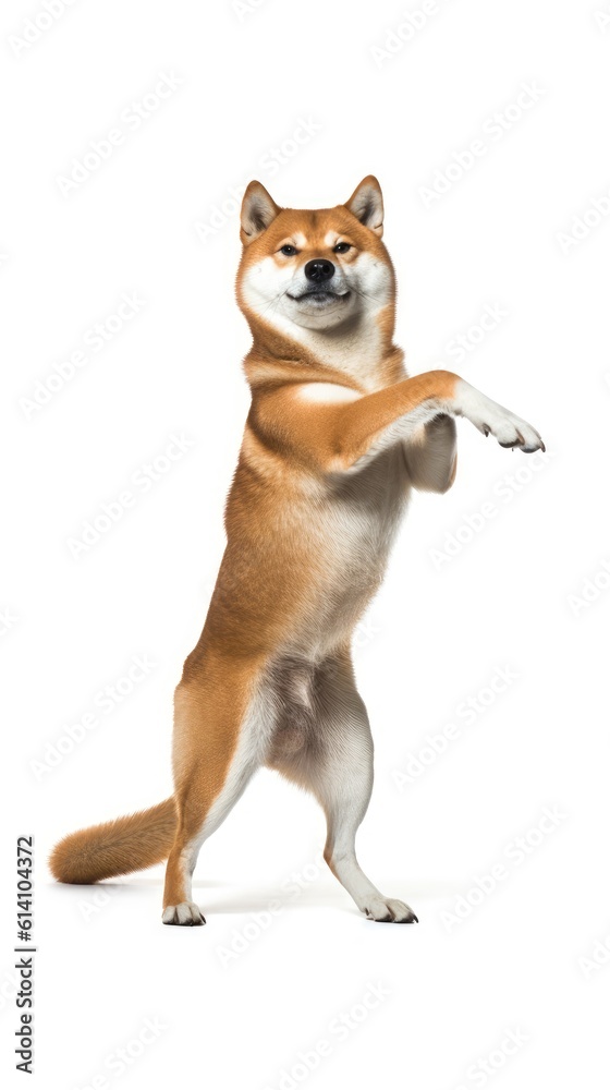 Dancing Shiba Inu on Two Legs Stock Illustration Adobe Stock