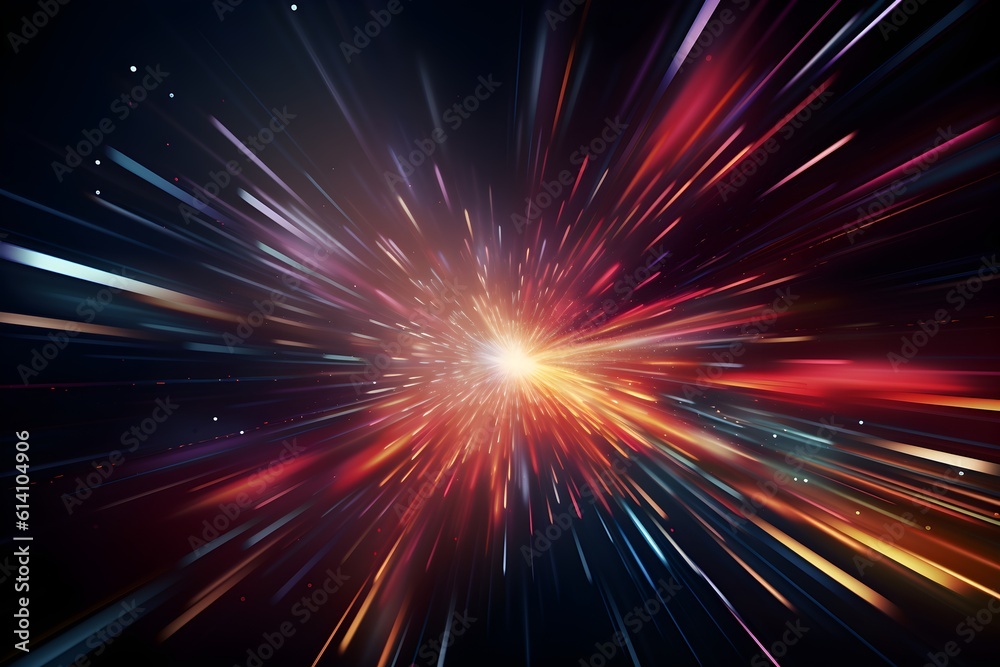 Colorful speed motion light lines, ai generated Colorful speed motion light lines, ai generated