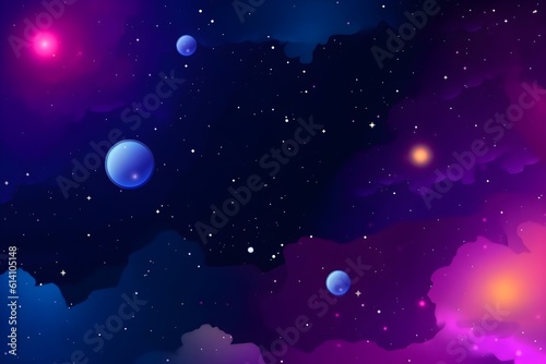 Abstract cosmic space background  ai generated
