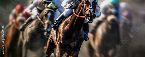 A Horse Jockey in a Race, Generative AI