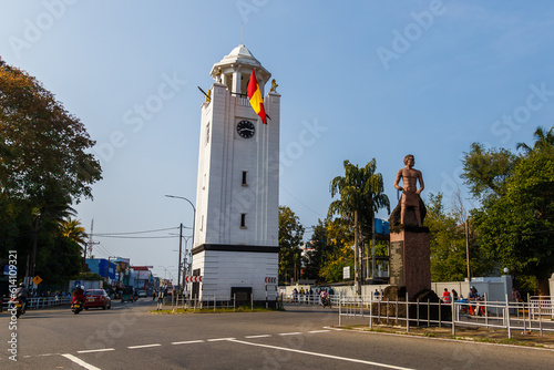 The clock tower in Kalutara, Sri Lanka