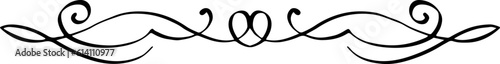 black and white set of delimiters for text, dividers