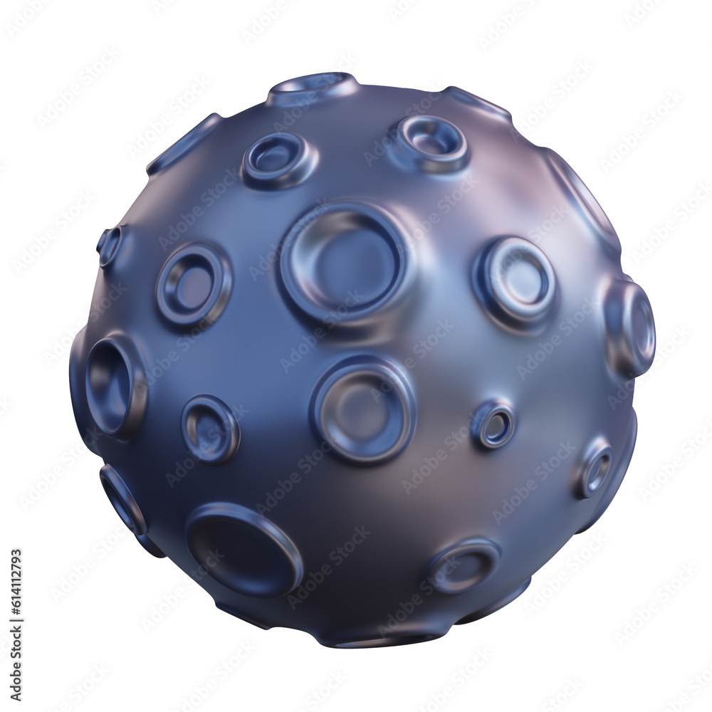 d illustration of moon.png, 3d illustration of moon