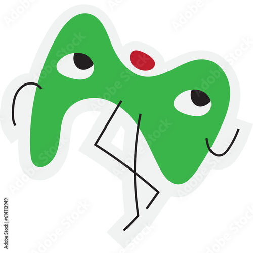 Bacteria and germs set. Bundle of different types of microscopic organisms, microbes, viruses, infection and disease cells, bacillus and other isolated elements.Vector illustration