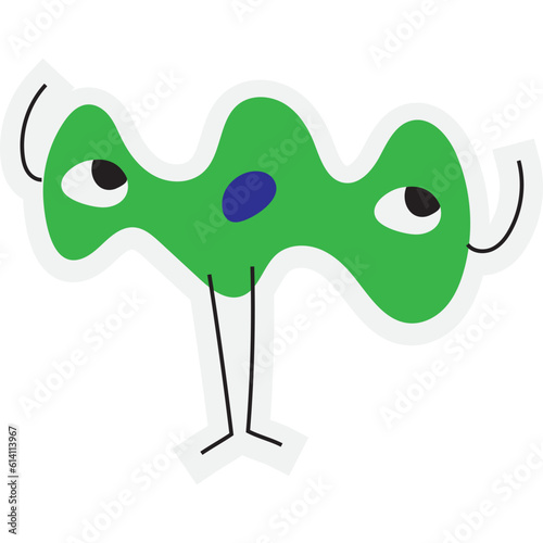 Bacteria and germs set. Bundle of different types of microscopic organisms, microbes, viruses, infection and disease cells, bacillus and other isolated elements.Vector illustration