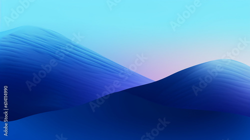Blue orange red color change gradient lines and waves, AI-Generated illustration, business background presentation backdrop for slides