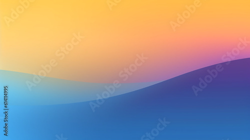 Blue orange red color change gradient lines and waves, AI-Generated illustration, business background presentation backdrop for slides