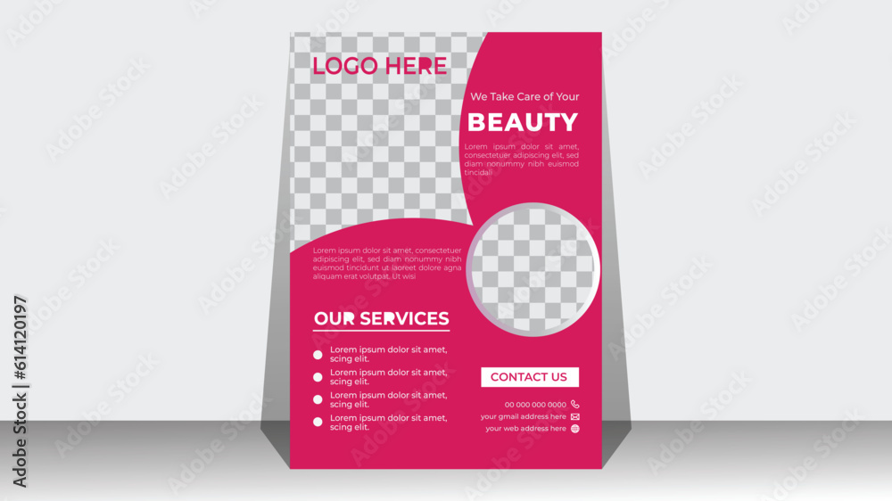 Beauty Flyer Design Template. Beauty Flyer Design Template.