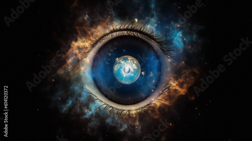 Celestial Eye: A Captivating Glimpse into Cosmic Majesty generative AI
