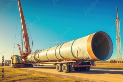 Mast of a large wind turbine